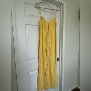 Vienna Maxi Dress in Baby Yellow